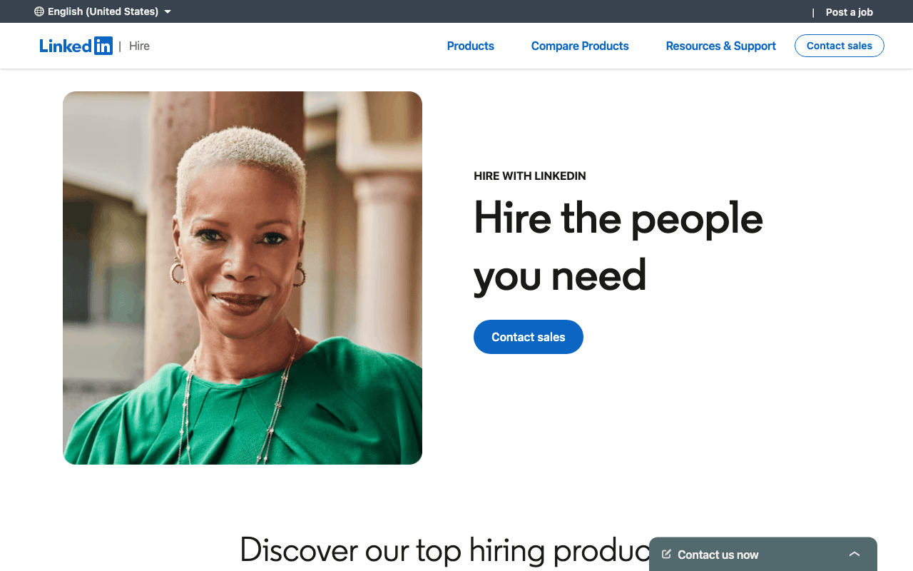 LinkedIn Jobs 列表页面