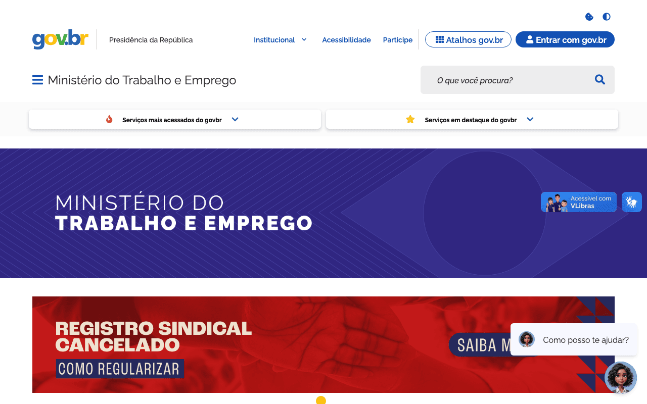 Emprega Brasil / SINE 政府招聘门户
