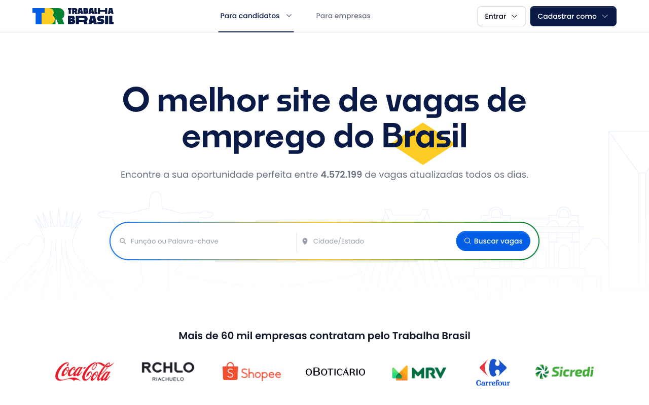 Trabalha Brasil 主页